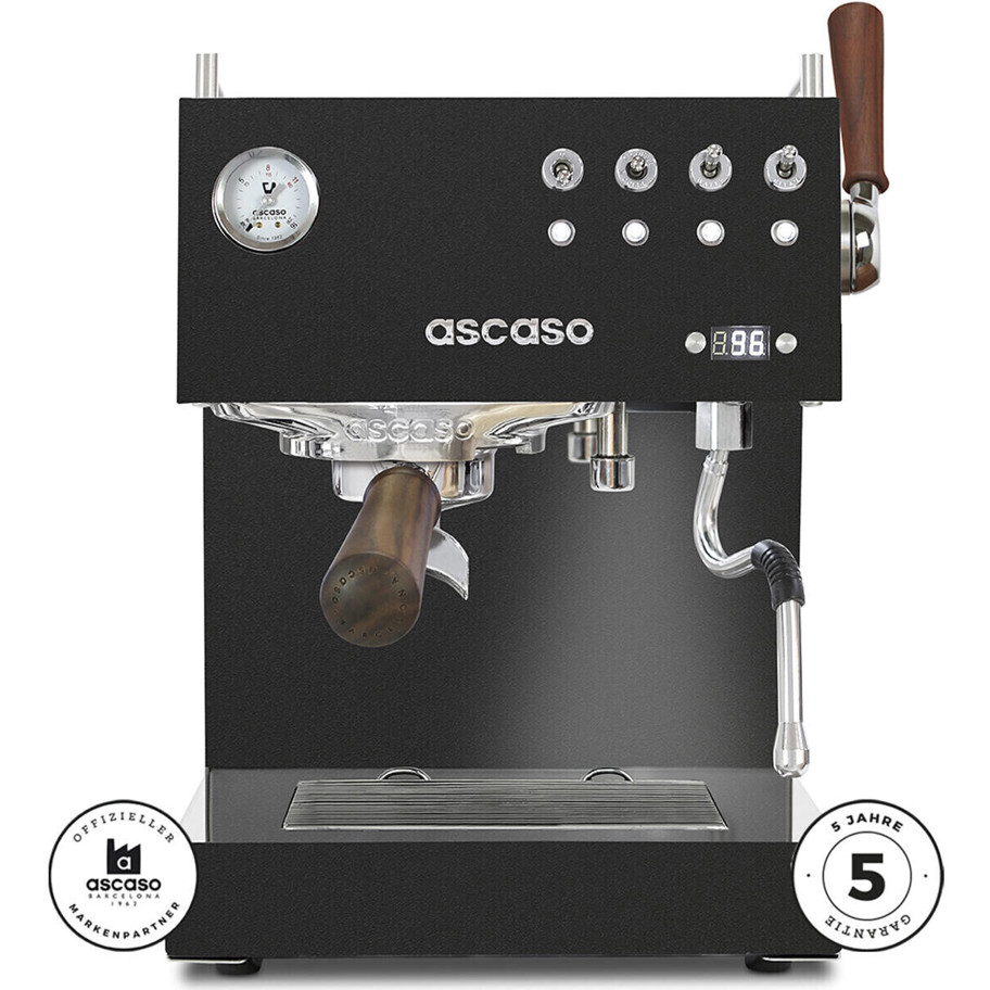 Ascaso - Steel Duo PID - Espressomaschine - 2 l Wassertank, schwarz, 2 Tassen pro Brühvorgang