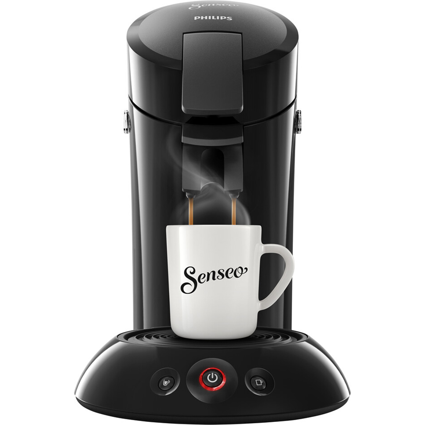 Philips - Senseo Original HD6553/66 - Kaffeepadmaschine - schwarz, 1450 Watt, 0,7 l Wassertank, Touchpanel
