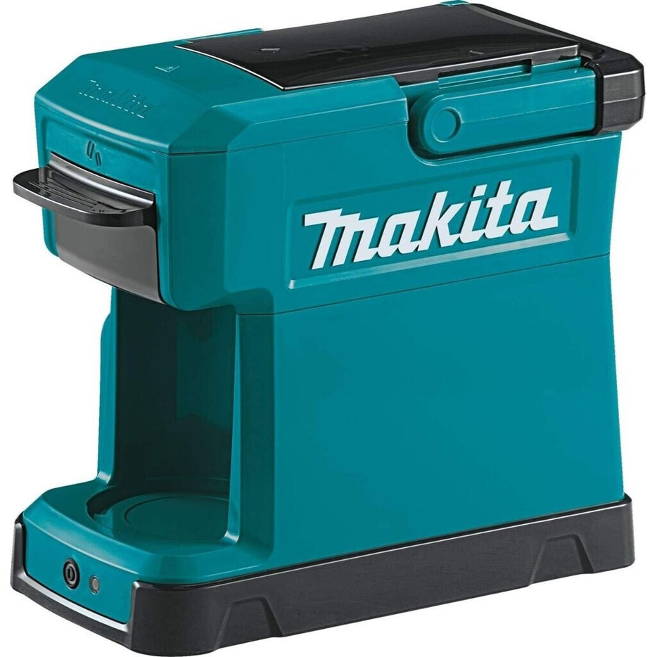 Makita - DCM501Z - Akku-Kaffeemaschine - Kaffeepadmaschine - 0,24 l, abnehmbarer Wassertank, 1 Tasse pro Brühvorgang