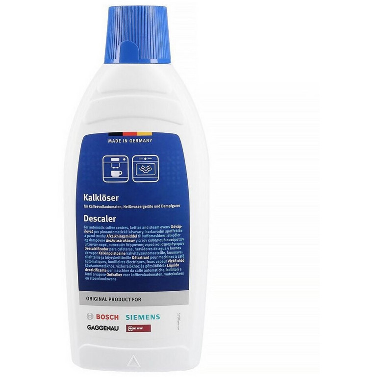 Siemens - Flüssigentkalker - Kaffeemaschinen-Entkalker - entfernt Kalkablagerungen, für Kaffeevollautomaten und Filterkaffeemaschinen, 500 ml