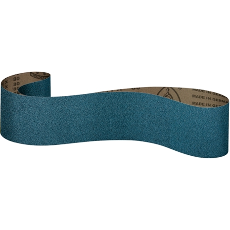 Klingspor - CS 411 X - Zirkonkorund Schleifbänder für Edelstahl und Metall (100 x 283 mm, Körnung 80)