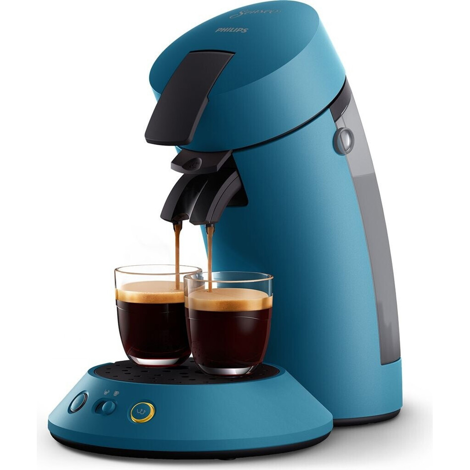 Philips - Senseo Original Plus CSA210/00 - Kaffeepadmaschine - 1.450 W, 2 Tassen pro Brühvorgang, blau