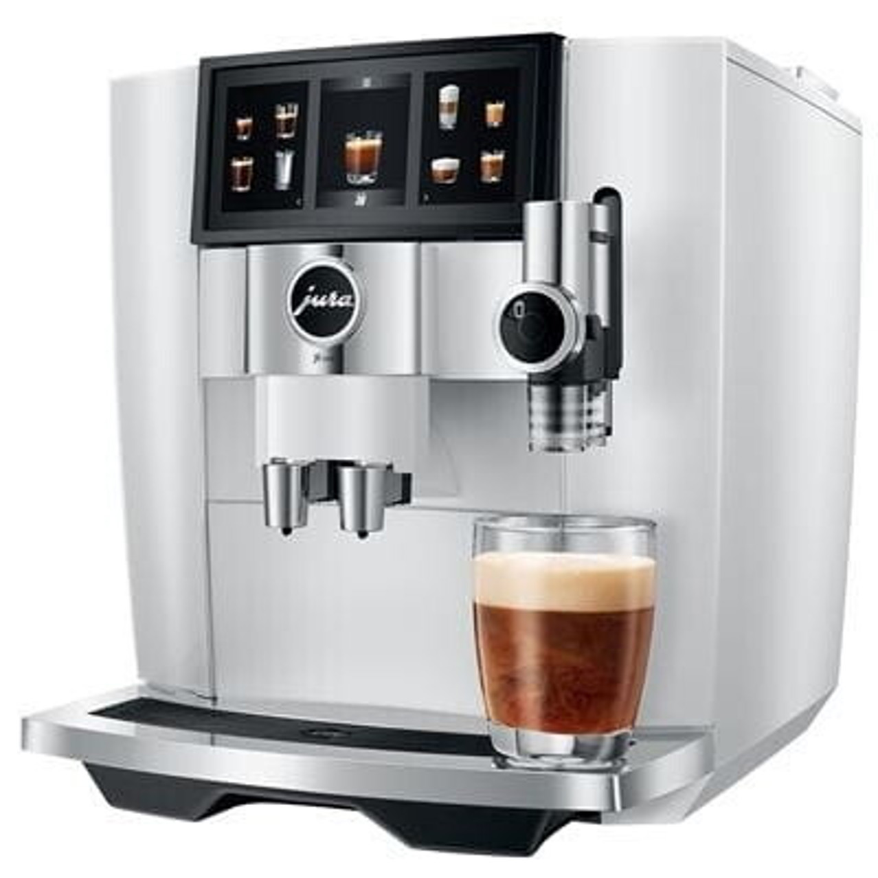 Jura - J8 (EA) twin Diamond White - Kaffeevollautomat - 15 bar Pumpendruck, App-Steuerung, 1.450 W Leistung