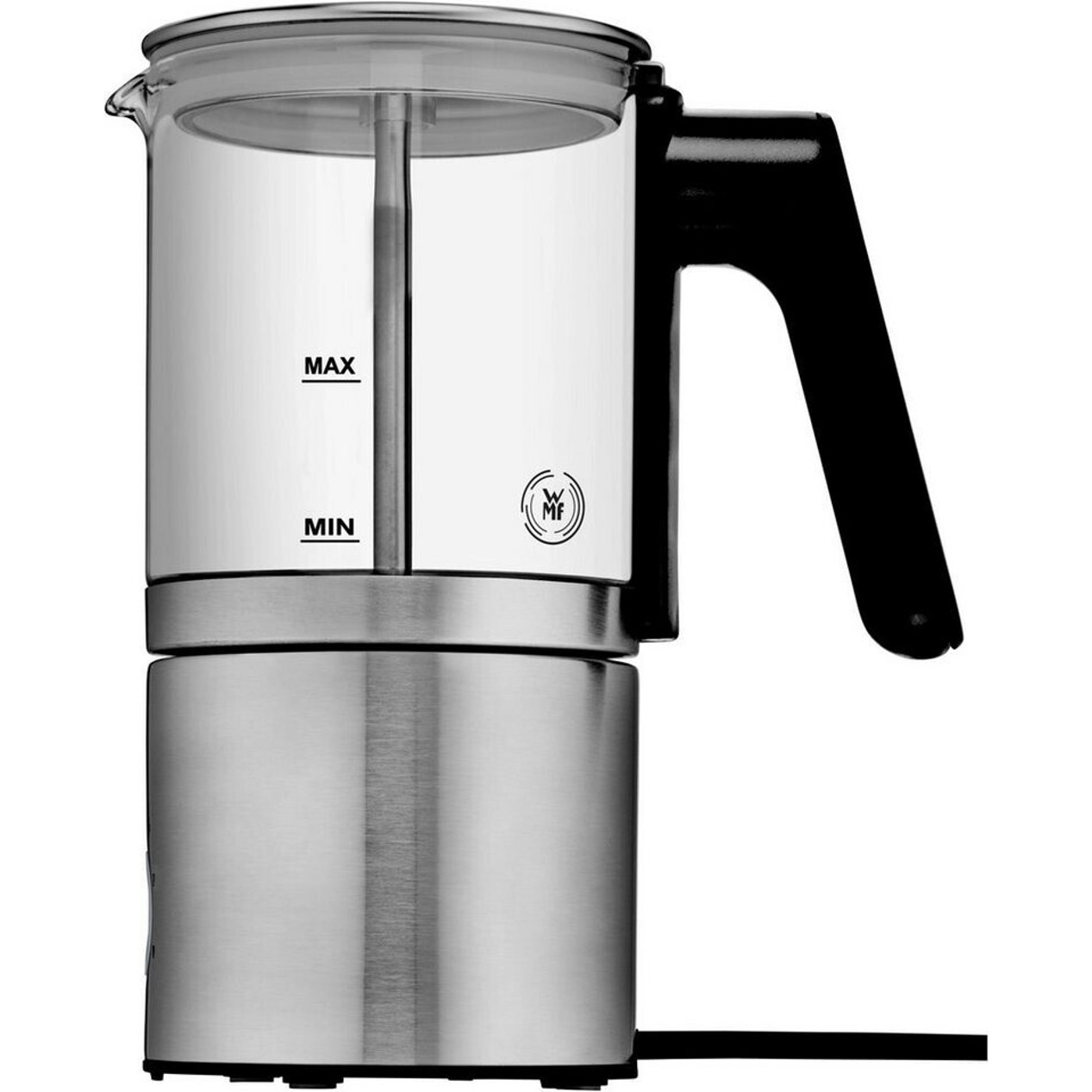 WMF - Glas-Milchaufschäumer - Milchaufschäumer - elektrisch, 250 ml, Metall, Glas